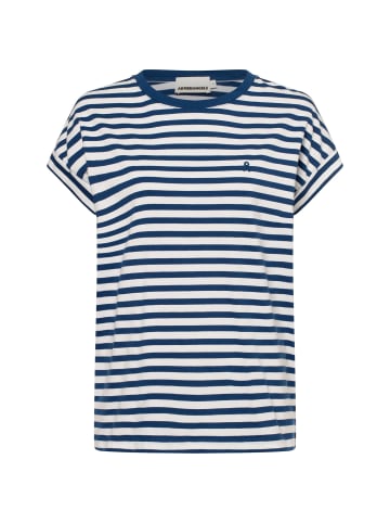 armedangels T-Shirt Idaara in blau weiß