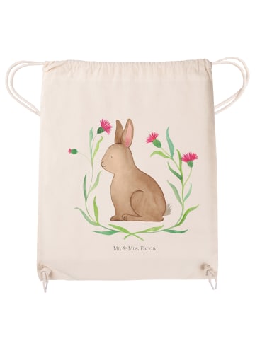 Mr. & Mrs. Panda Baumwolltasche Hase Sitzen ohne Spruch in Creme