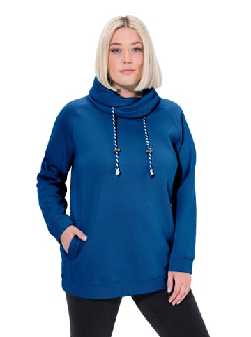 Ulla Popken Sweatshirt in klassisch tintenblau