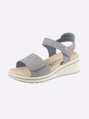Caprice Sandalette in eisblau-gemustert