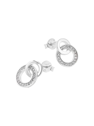 Tom Tailor Ohrstecker Silber 925, rhodiniert in silber