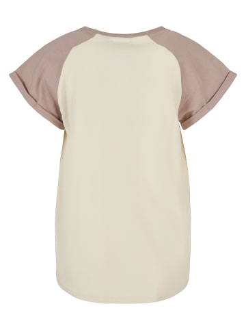 Urban Classics T-Shirt in whitesand/duskrose