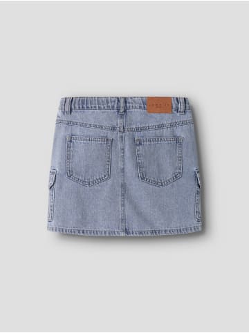 name it Cargo Nkfmella Jeansrock in light blue denim