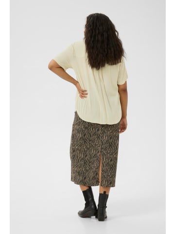 KAFFE curve Bluse kurzarm KCami Regular fit in Feather Gray