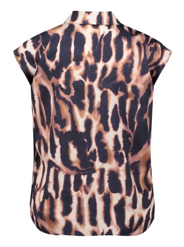 Betty Barclay Satin-Bluse mit Kragen in Dark Blue/Rosé