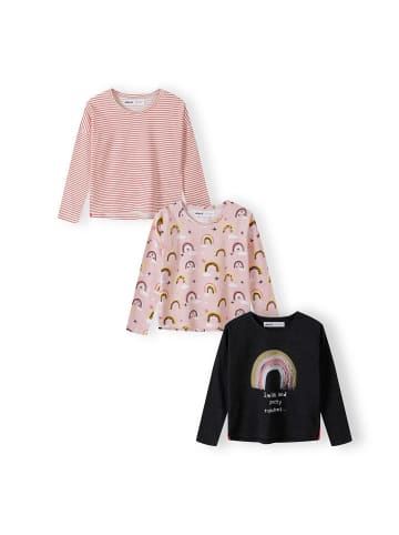 Minoti 3er. Set: Longsleeves 12MTTEE 4 in dunkelgrau