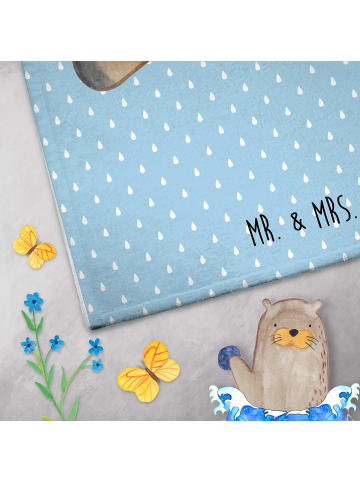 Mr. & Mrs. Panda Gästetuch Schnabeltier Mut ohne Spruch in Blau Pastell