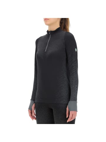UYN W EXCELERATILONGSLEEVE ZIP in Schwarz