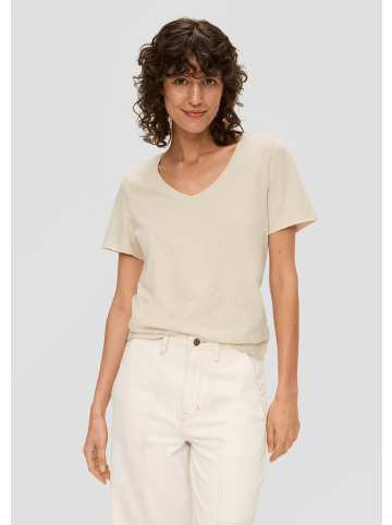 s.Oliver T-Shirt kurzarm in Beige