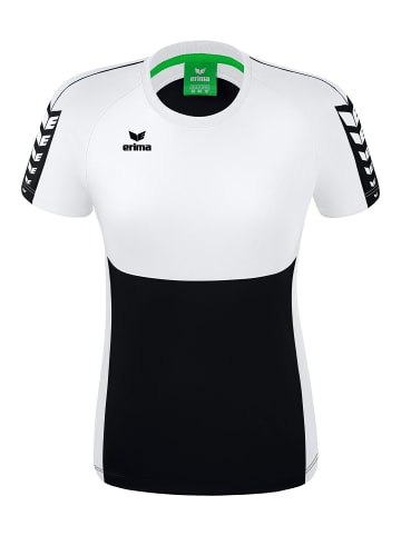 erima Damen Six Wings T-Shirt in schwarz/weiss