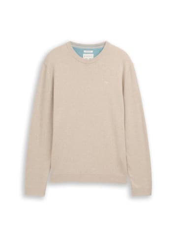 Tom Tailor Pullover in cashew beige melange