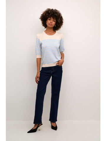 CULTURE Strickpullover CUannemarie Classic fit in Whitecap/Cashmere Stripe