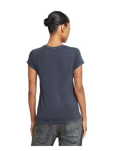 G-Star Raw Overdyed Eyben Slim V-Neck Top 2.0 osaka blue gd