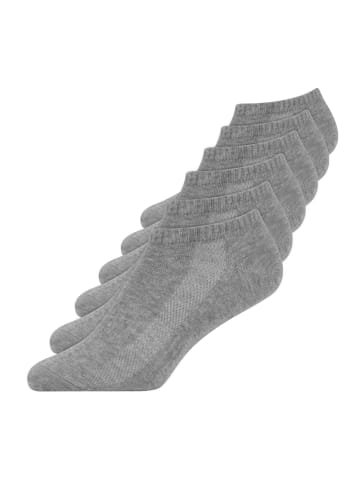 SNOCKS Sneaker Socken aus Bio-Baumwolle 6 Paar in Grau