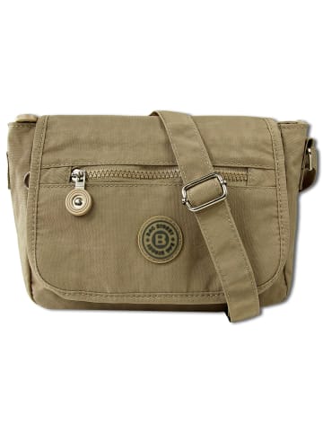 Bag Street Umhängetasche Nylon stone, braun, grau ca. 22cm