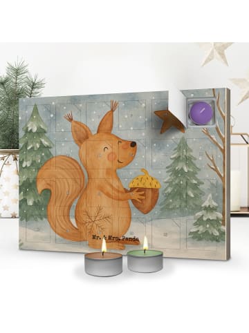 Mr. & Mrs. Panda Adventskalender Eichhörnchen Weihnachten Design... in Weiß