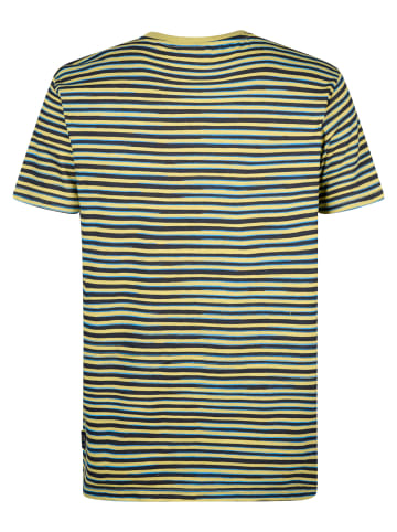Petrol Industries Gestreiftes T-Shirt Anchorview in Grün