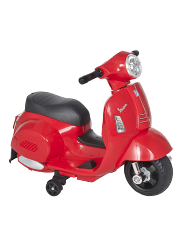 HOMCOM Vespa Elektromotorrad Kinder 1,5-3 Jahre Rot