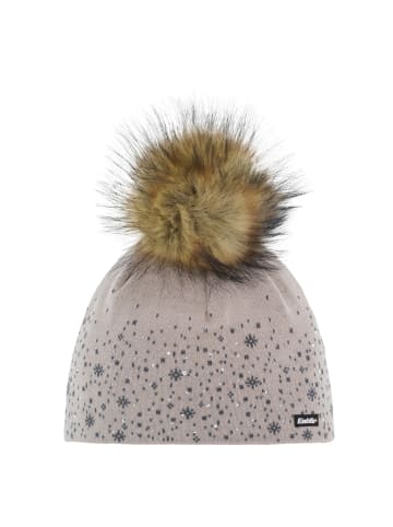 Eisbär Rana Lux Crystal Mütze mit Bommel in Hellbraun