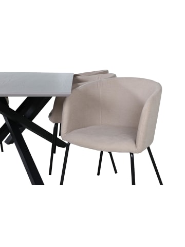 ebuy24 Essgruppe Piazza 10 (7-teilig) Beige 90 x 180 cm