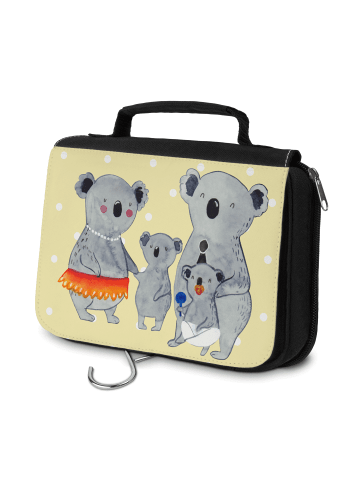 Mr. & Mrs. Panda Kulturbeutel Koala Familie ohne Spruch in Gelb Pastell
