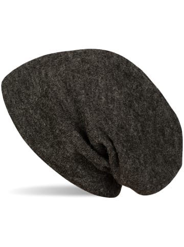 styleBREAKER Feinstrick Beanie Mütze in Schwarz