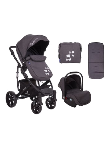 Kikkaboo Kombikinderwagen 3 in 1 Beloved in grau