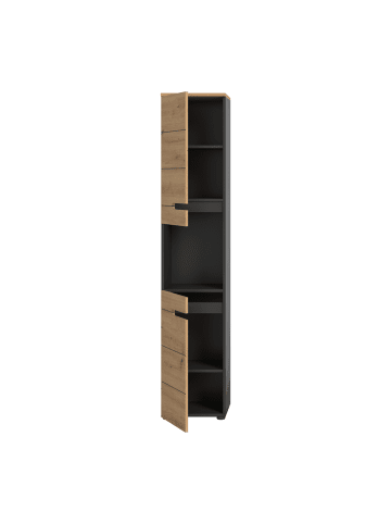 CALICOSY Badezimmerschrank ENO in Helles Holz - (W) 38  x (H) 193  x (L) 34  cm