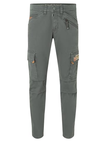 Timezone Hose Regular Fit mittlere Bundhöhe Slim Legs in Grau-2