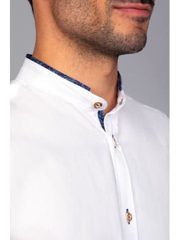 Edelnice Edelnice Trachtenhemd Simon blau in weiß