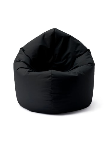 Lumaland Indoor/Outdoor-Sitzsack 2in1 Sitzsack 300l  120x80x75cm - schwarz
