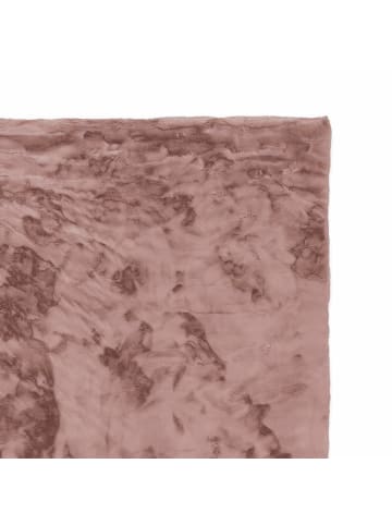 Schöner Wohnen Kollektion Moderner Kunstfellteppich TENDER 1 in Altrosa