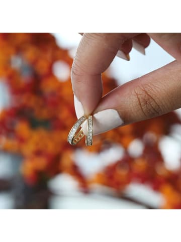 Lucardi 375 Gold Ohrringe Rund