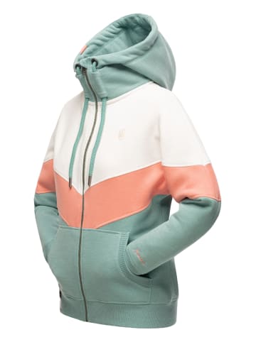 Navahoo Kapuzensweatjacke Honigperle in Dusty Mint Melange