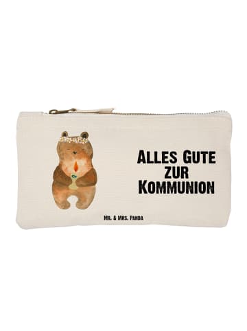 Mr. & Mrs. Panda Federmappe Bär Kommunion mit Spruch in Weiß