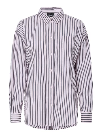 Pieces Streifenshirt in Pink-A-Boo