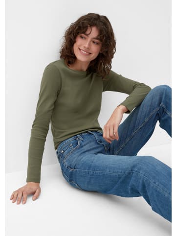 s.Oliver T-Shirt langarm in Olive