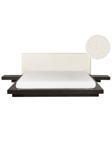 Beliani 11-tlg Wasserbett ZEN in Braun/Weiß
