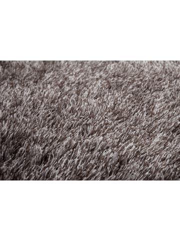 Kayoom Hochflor Teppich Diamond 700 in champagner - rund