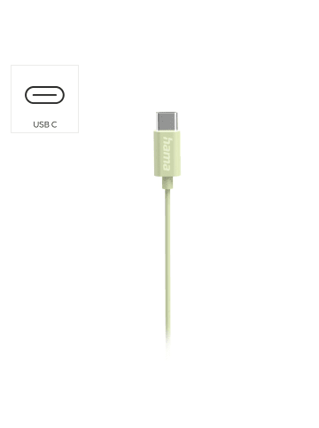 Hama Curly, In-Ear, USB-C, Grün in Grün