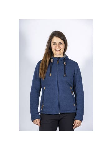 Maul Sport Strickfleece Jacke Chieming in Blau