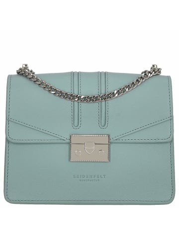 Seidenfelt Roros - Schultertasche 21 cm (gold) in dusty aqua