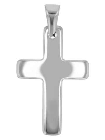 Adeliás Unisex Anhänger – Kreuz Kreuzanhänger aus Edelstahl in silber