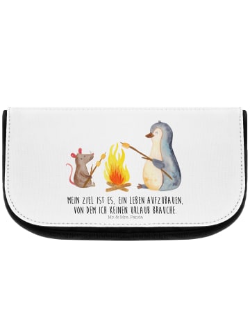Mr. & Mrs. Panda Organizer Pinguin Lagerfeuer mit Spruch in Weiß