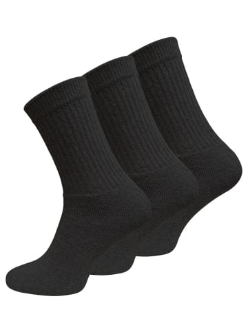 RESLAD Socken Tennissocken in schwarz