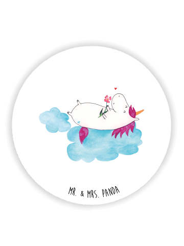 Mr. & Mrs. Panda magnet Einhorn Verliebt ohne Spruch in Weiß