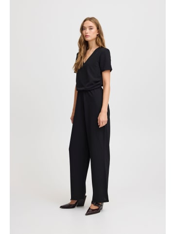 ICHI Overall IXMILA SS JU 20123122 modischer Kurzarm-Overall in Schwarz