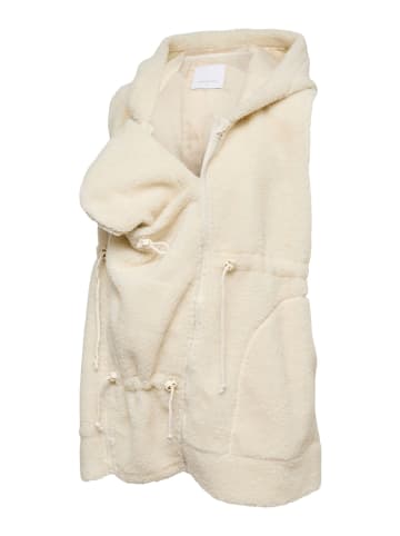mama licious Fleece Gilet in Birch 1