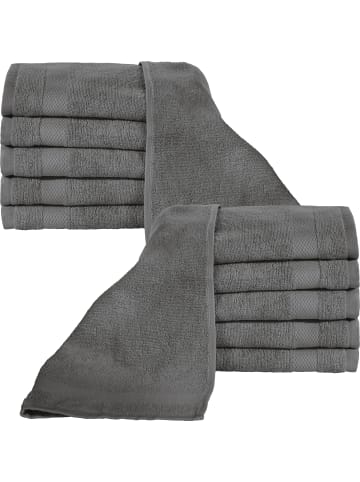 Erwin Müller Frottier Gästetuch 12er-Pack Sindelfingen in anthrazit
