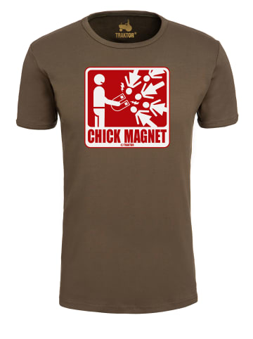 Logoshirt T-Shirt Chick Magnet in oliv-grün